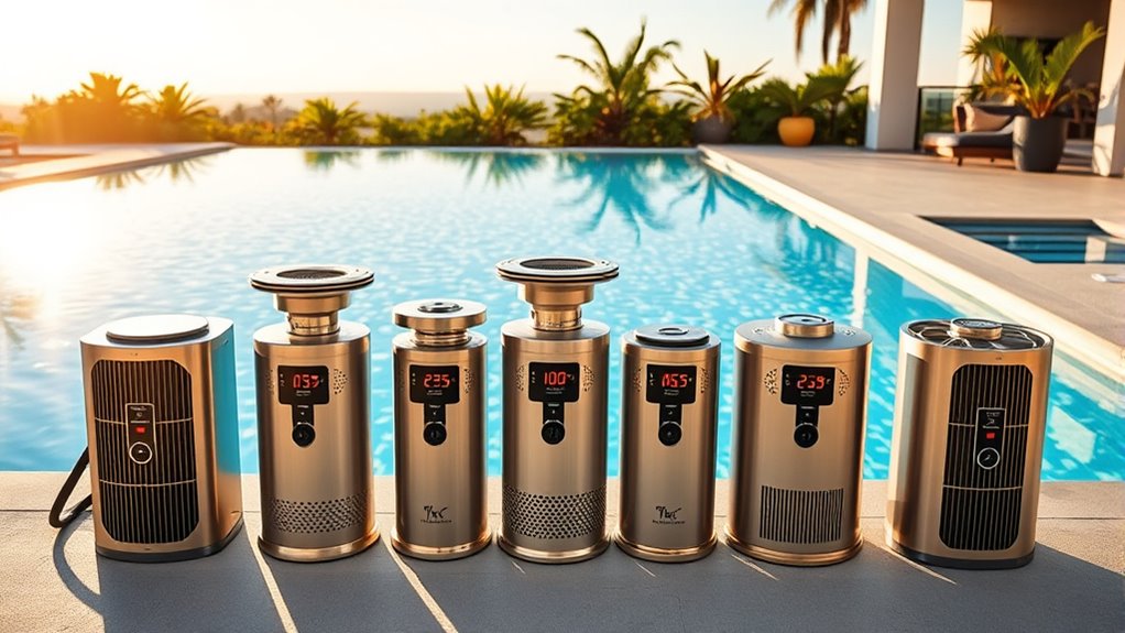 top salt pool heaters