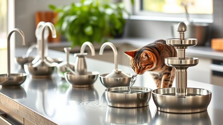 top stainless cat fountains