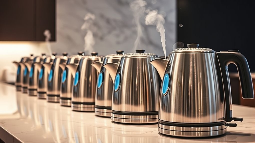 top stainless electric kettles