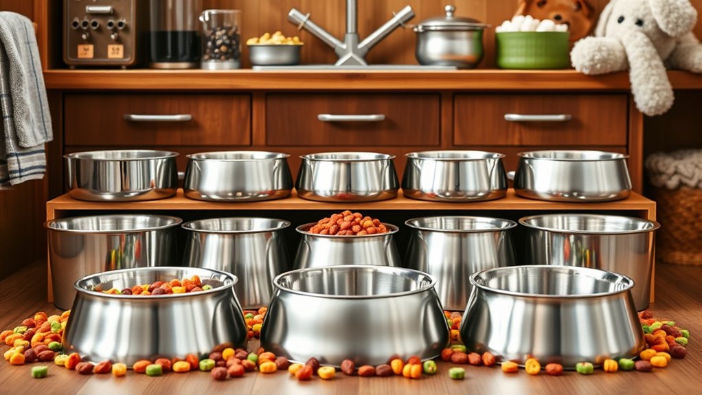 top stainless steel bowls