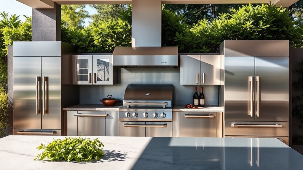 top stainless steel cabinets