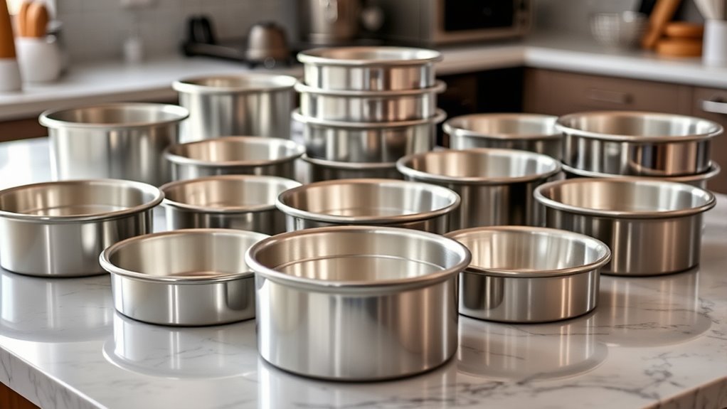 top stainless steel cake pans