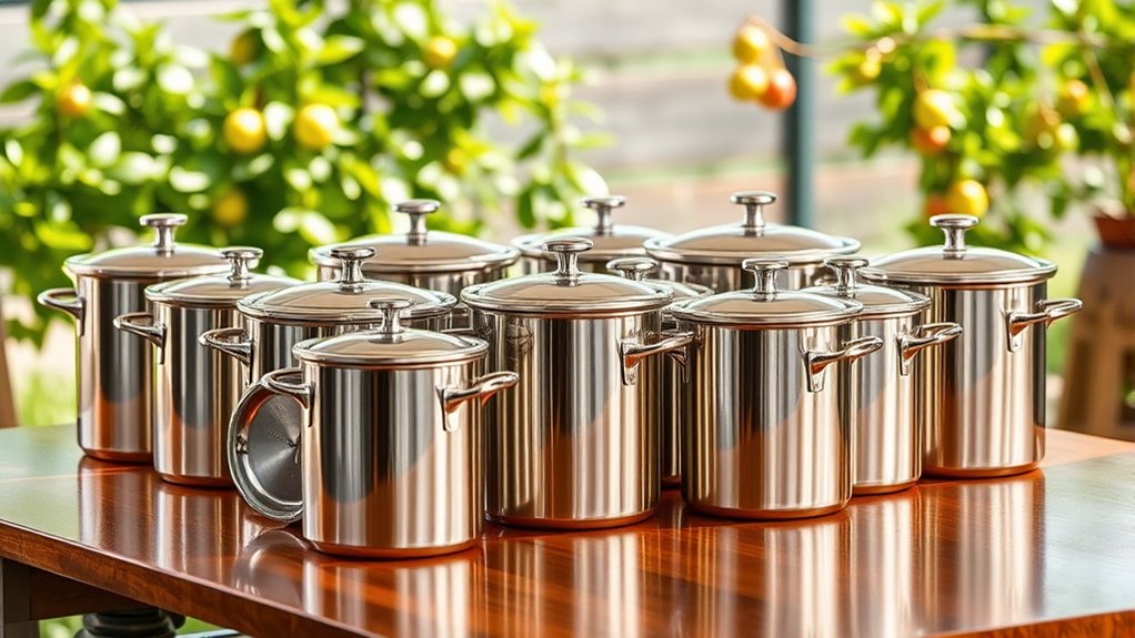 top stainless steel canners