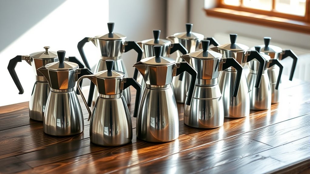 top stainless steel coffee pots
