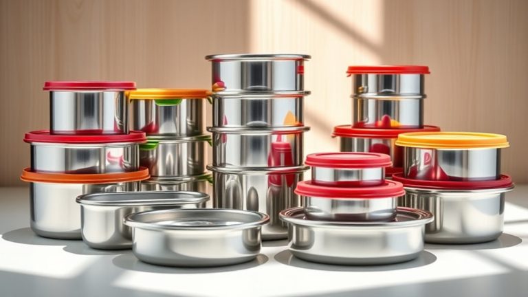 top stainless steel containers