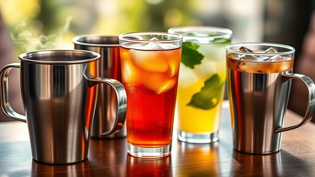 top stainless steel cups