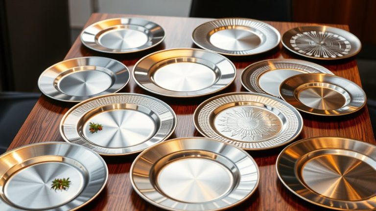 top stainless steel dining plates