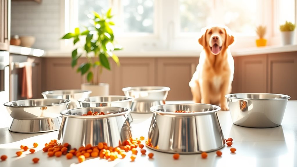 top stainless steel dog bowls
