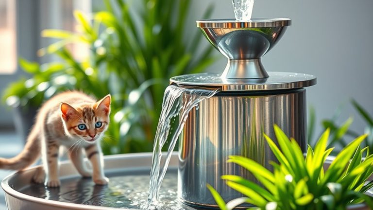 top stainless steel feline hydration