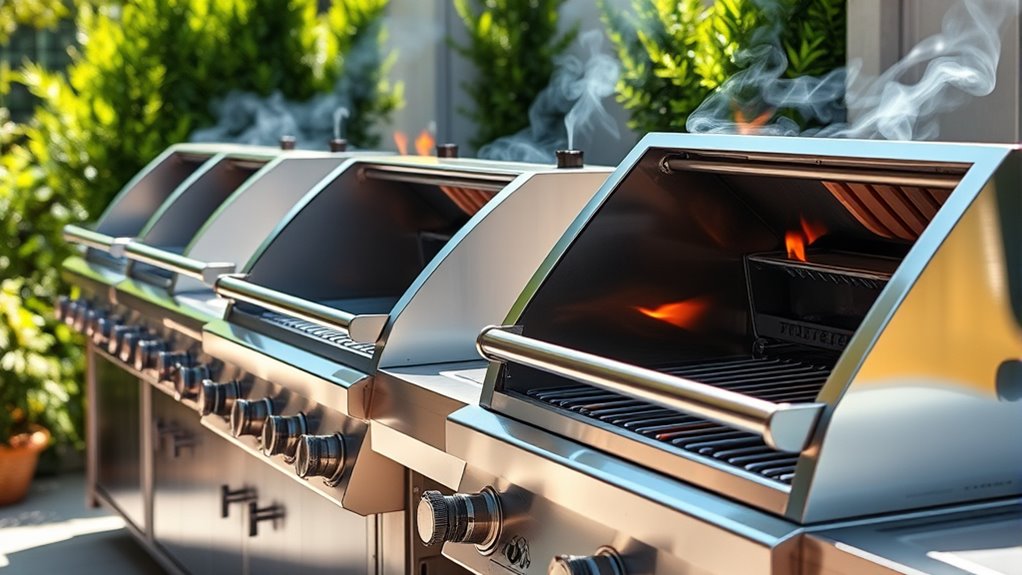 top stainless steel gas grills