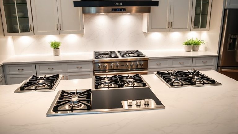 top stainless steel gas ranges