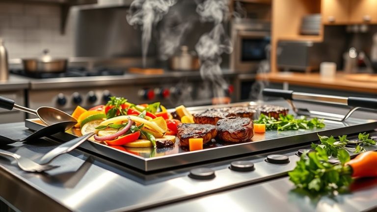 top stainless steel griddles