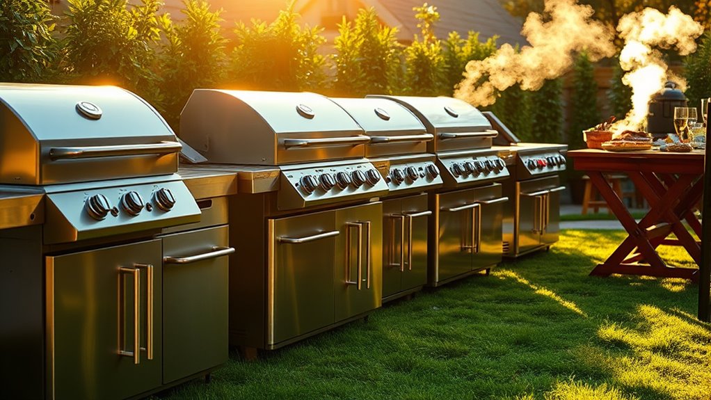 top stainless steel grills