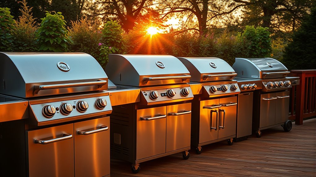 top stainless steel grills