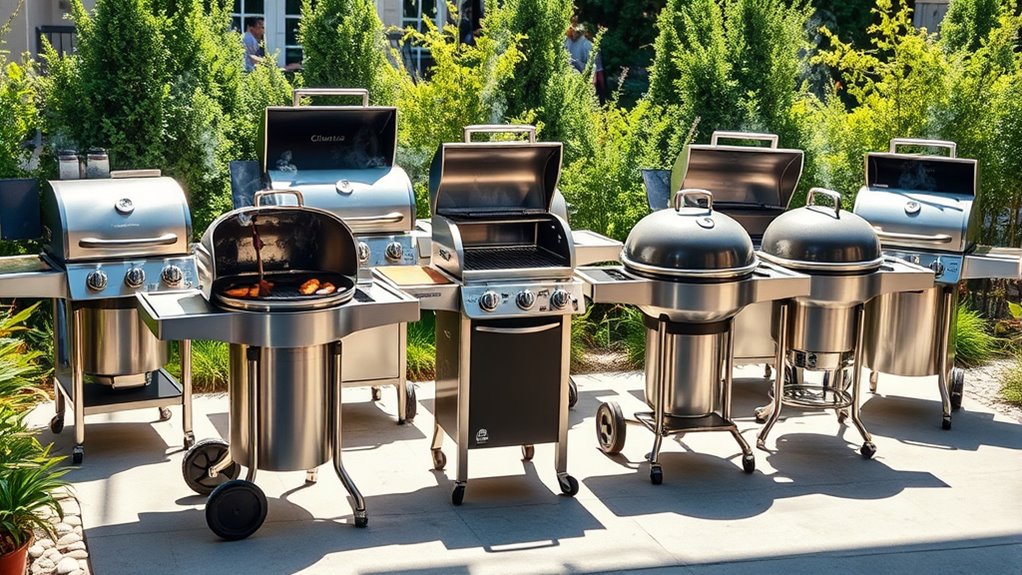 top stainless steel grills