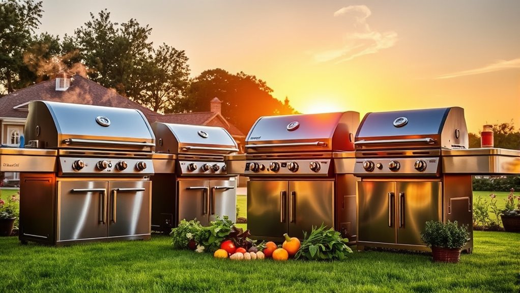 top stainless steel grills