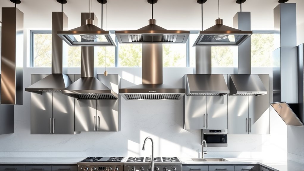 top stainless steel hoods