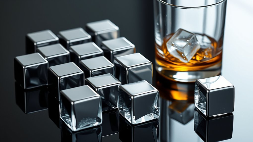 top stainless steel ice cubes