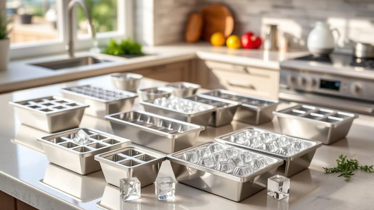 top stainless steel ice trays