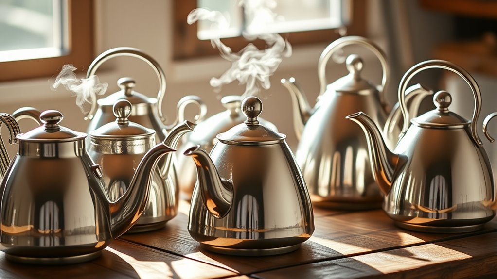 top stainless steel kettles