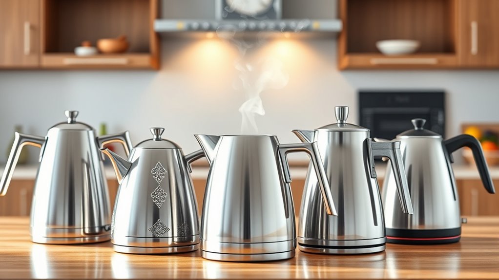 top stainless steel kettles