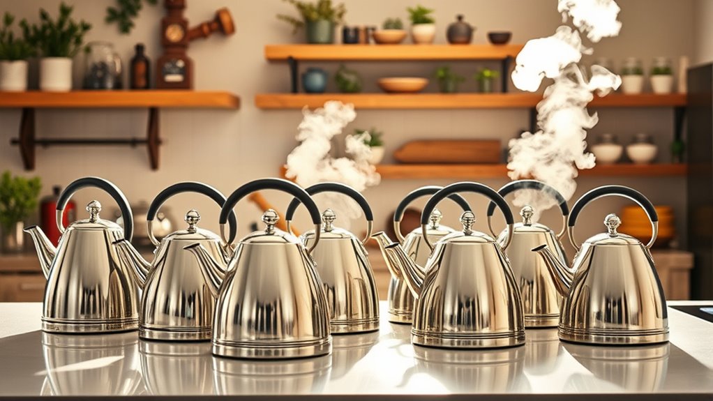 top stainless steel kettles