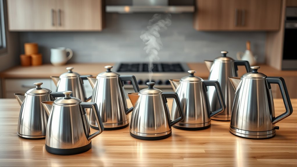 top stainless steel kettles