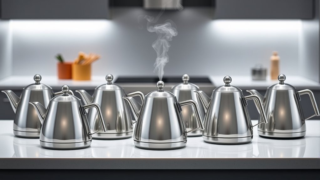top stainless steel kettles