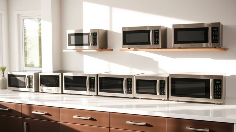 top stainless steel microwaves