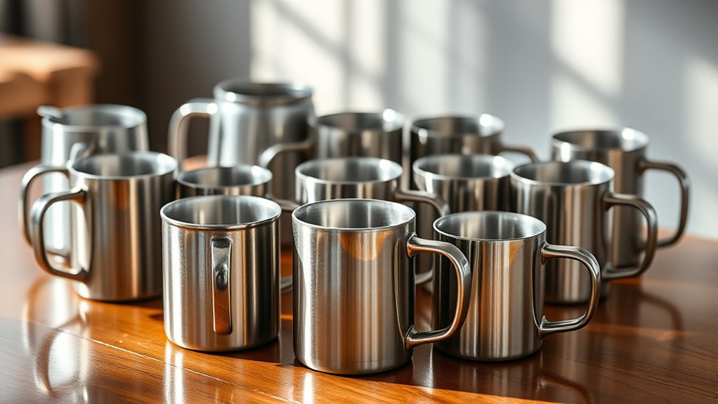 top stainless steel mugs
