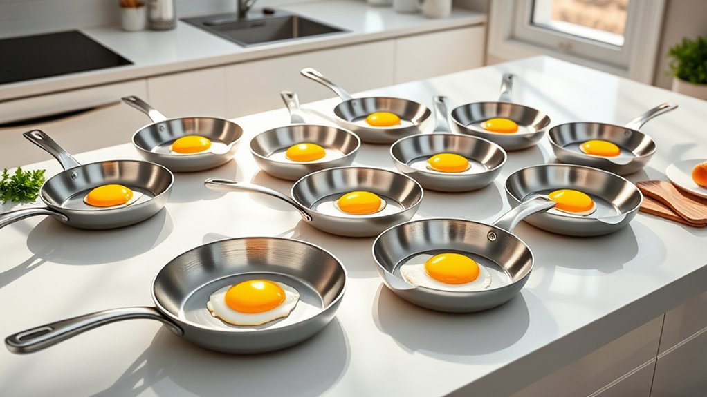 top stainless steel pans