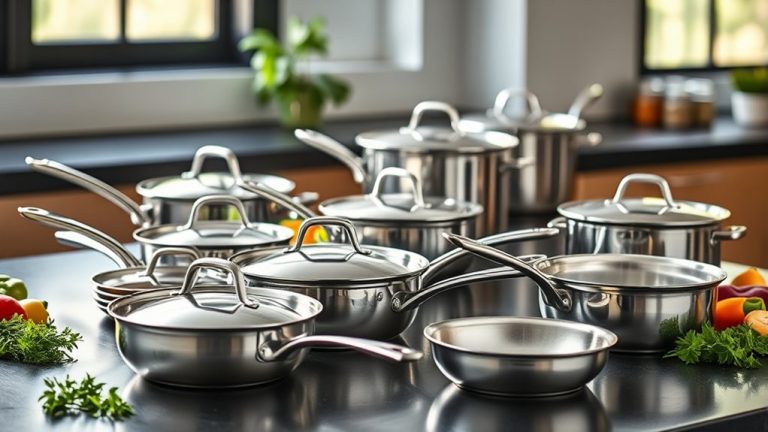 top stainless steel pans