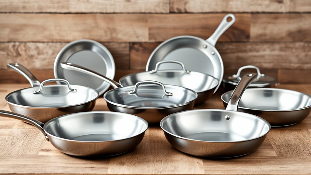 top stainless steel pans