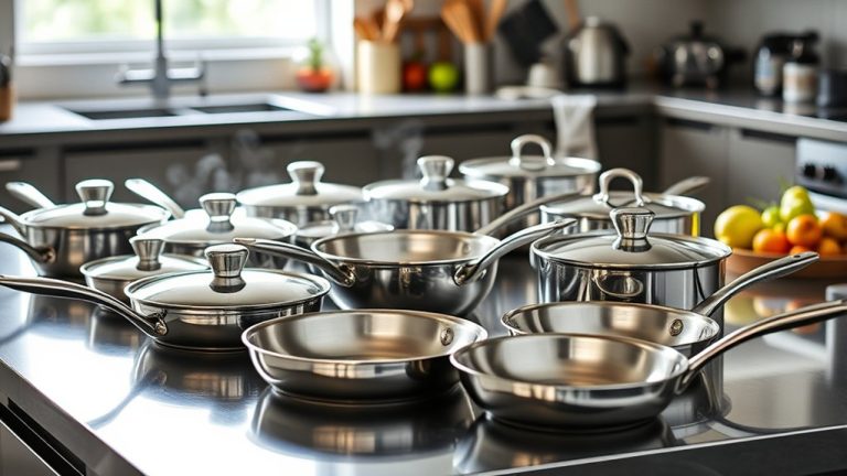 top stainless steel pans