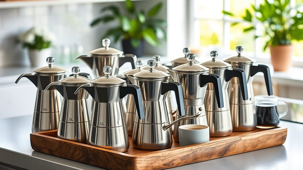 top stainless steel percolators