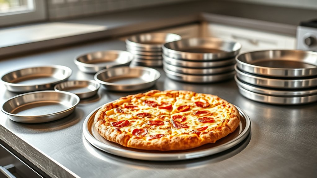 top stainless steel pizza pans