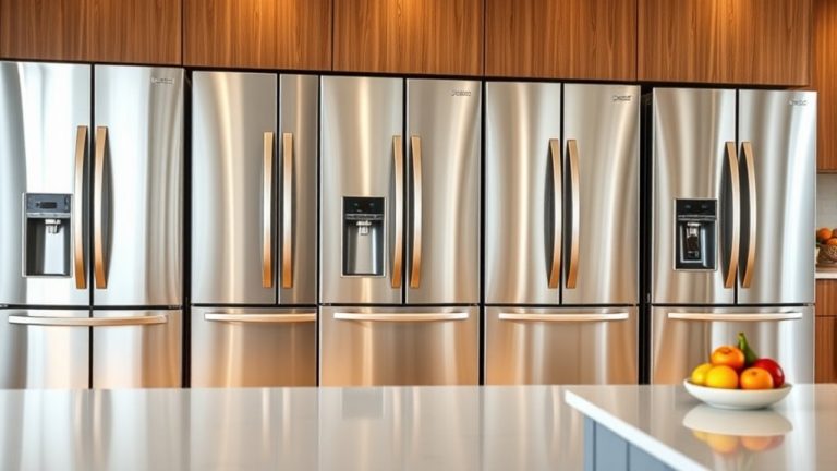 top stainless steel refrigerators