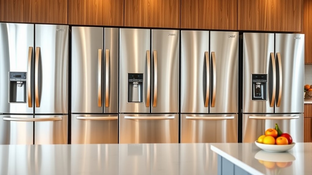 top stainless steel refrigerators
