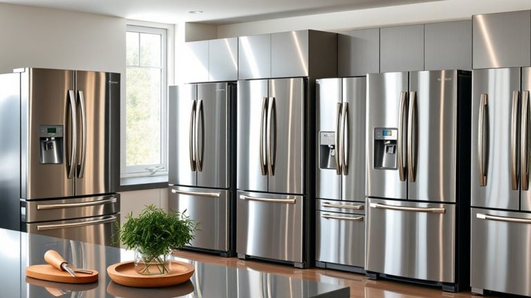 top stainless steel refrigerators