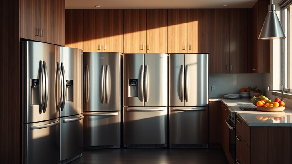 top stainless steel refrigerators