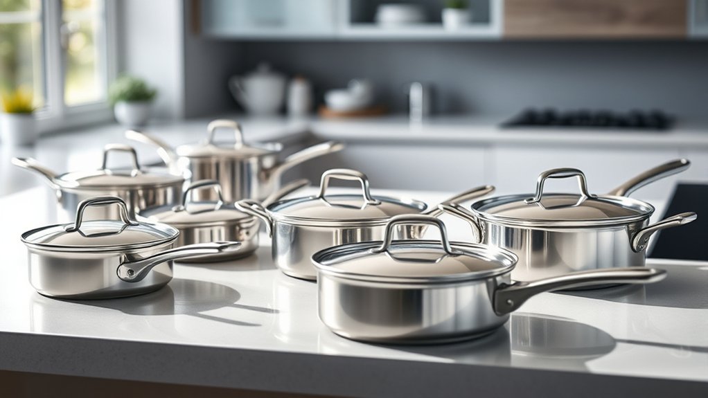 top stainless steel saucepans