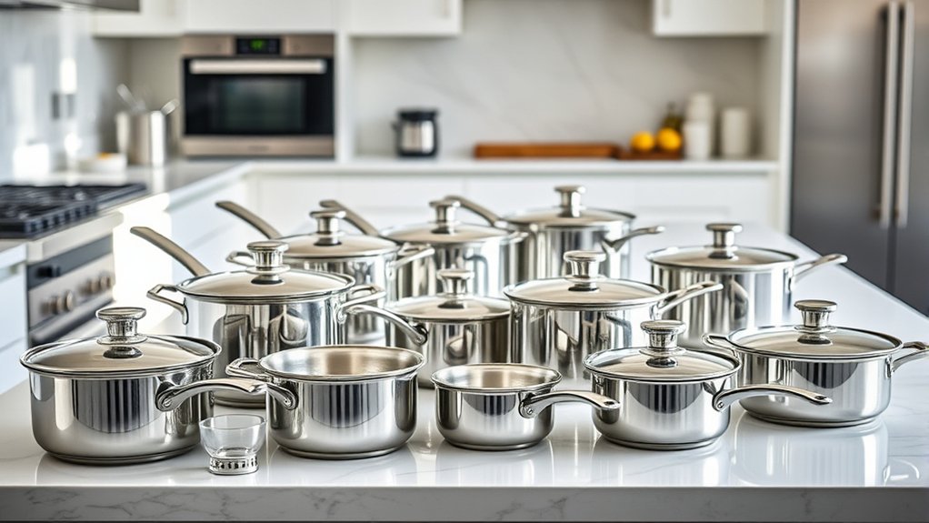 top stainless steel saucepans