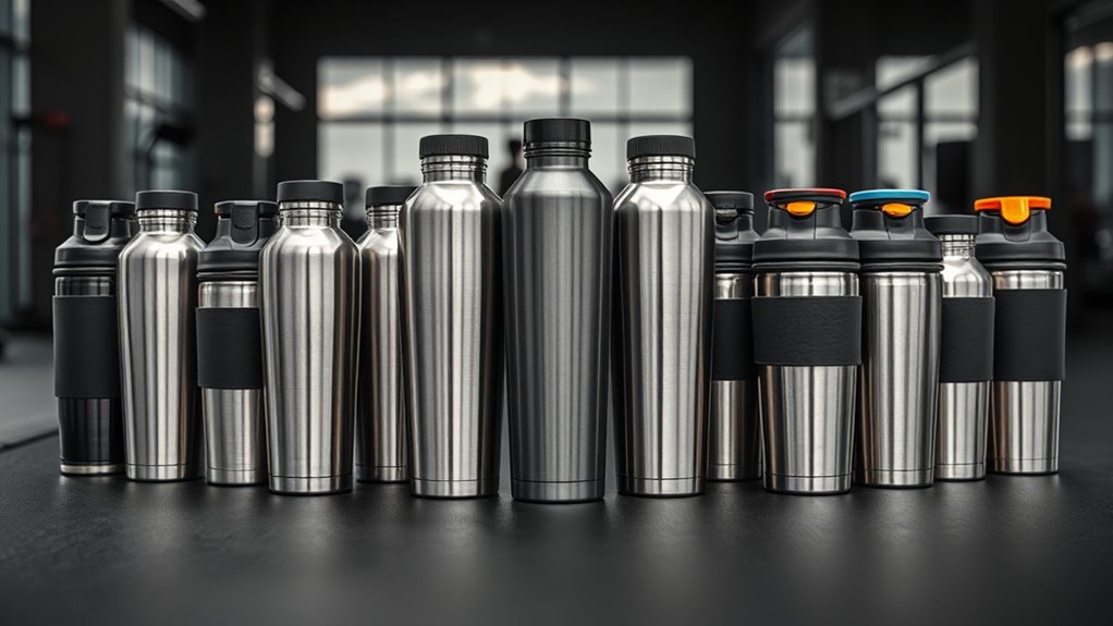 top stainless steel shaker bottles