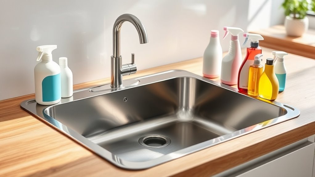 top stainless steel sink cleaners