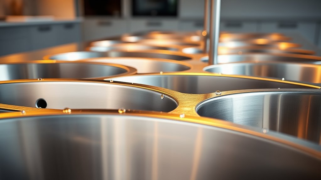 top stainless steel sinks