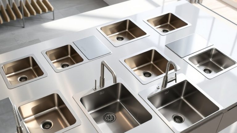 top stainless steel sinks
