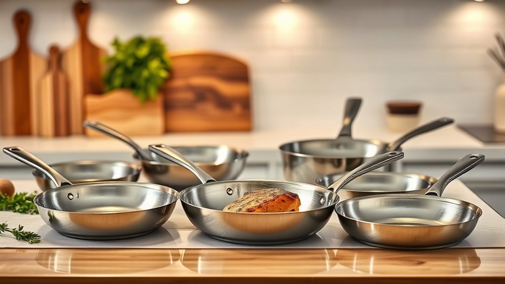 top stainless steel skillets