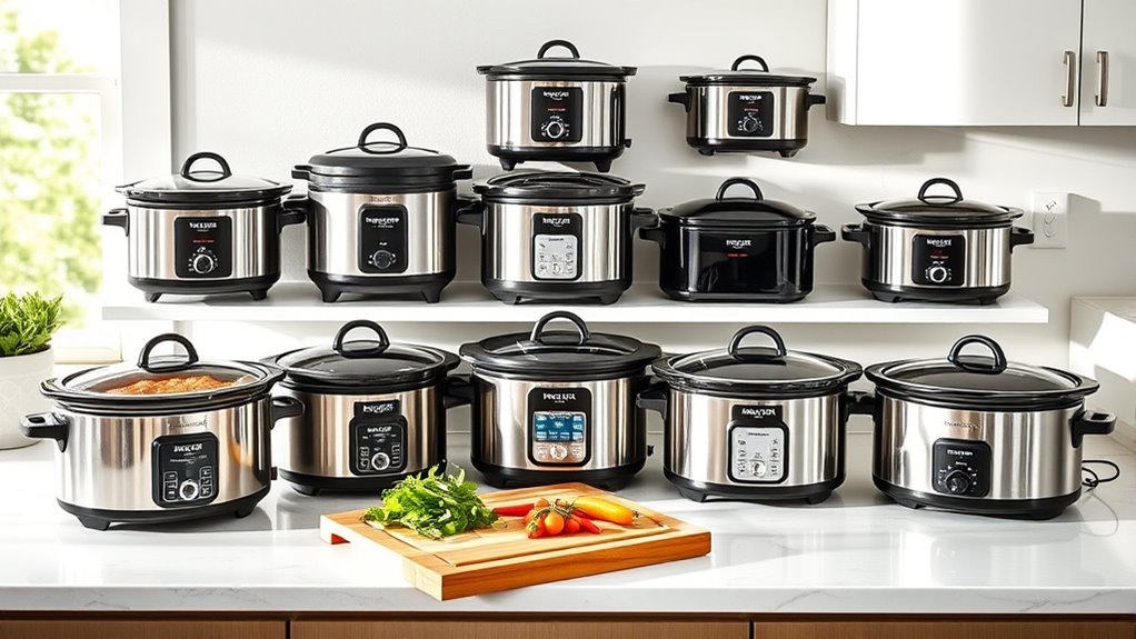 top stainless steel slow cookers