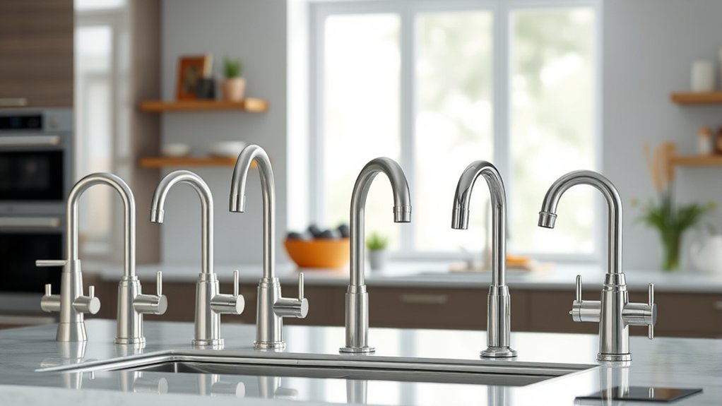 top stainless steel taps