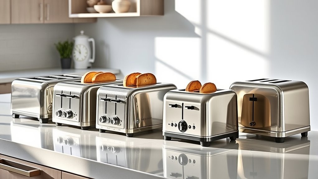 top stainless steel toasters